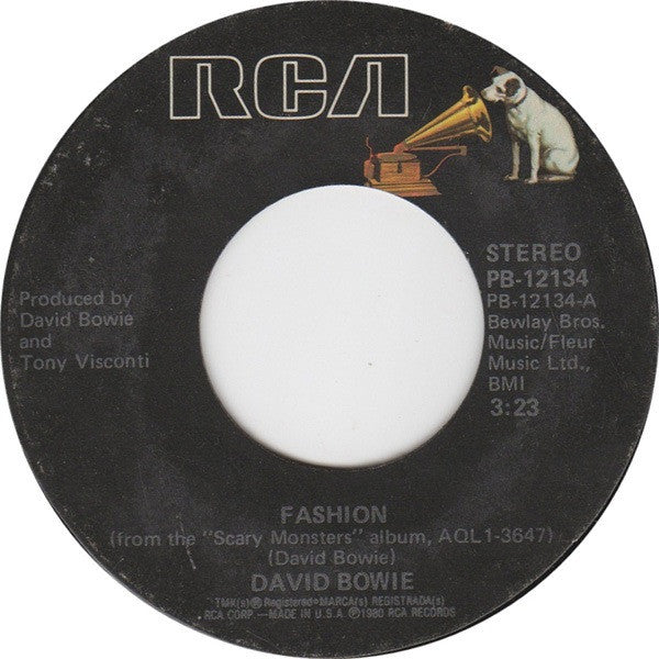 David Bowie : Fashion (7", Single, Styrene)