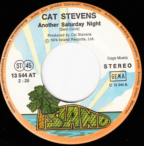 Cat Stevens : Another Saturday Night (7", Single)
