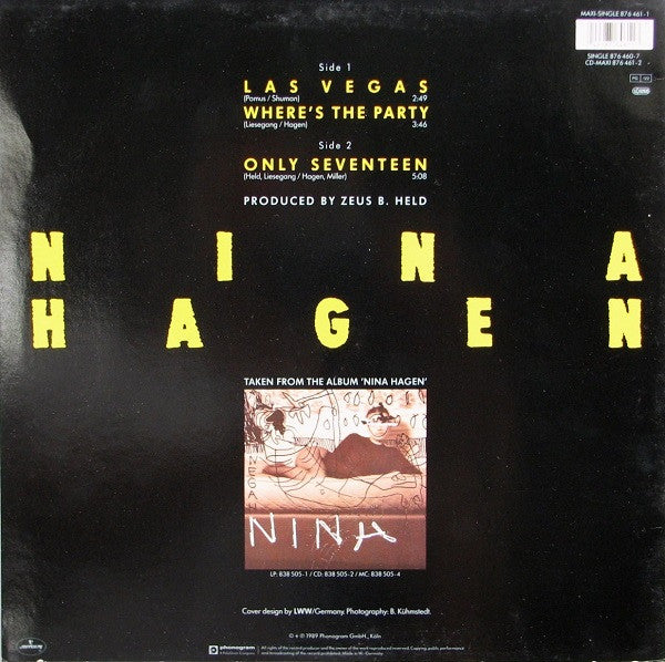 Nina Hagen : Las Vegas (12", Maxi)