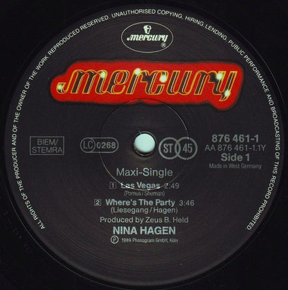 Nina Hagen : Las Vegas (12", Maxi)