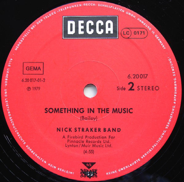 Nick Straker Band : A Walk In The Park (12", Maxi)