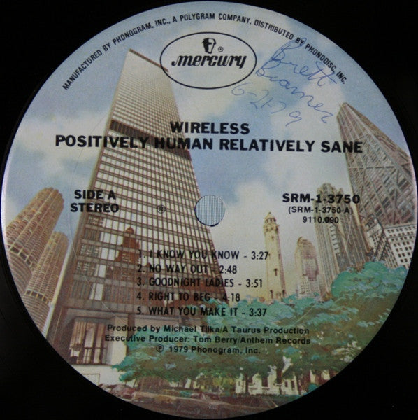 Wireless (8) : Positively Human Relatively Sane (LP, Album)