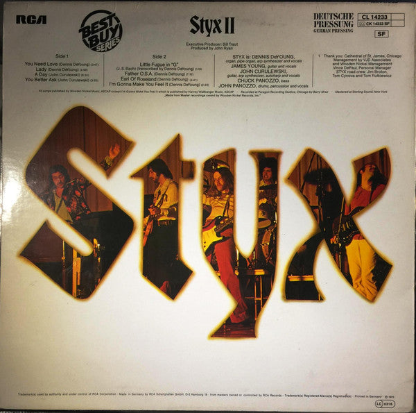 Styx : Styx II (LP, Album, RE)