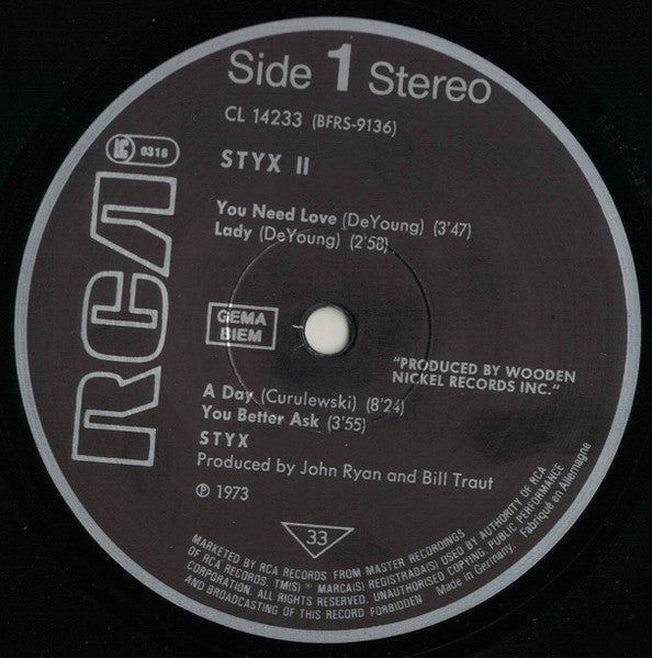 Styx : Styx II (LP, Album, RE)