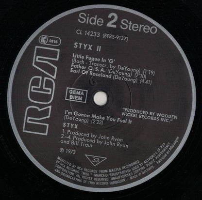 Styx : Styx II (LP, Album, RE)