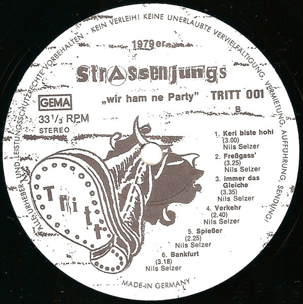 Strassenjungs : Wir Ham Ne Party (LP, Album)
