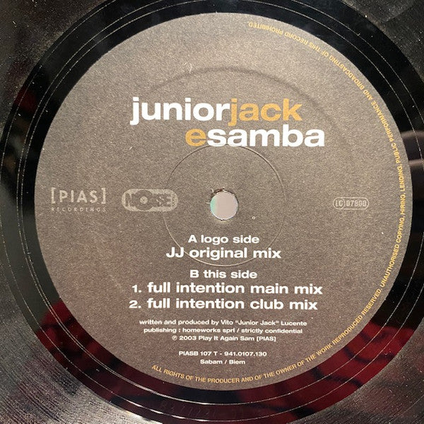 Junior Jack : E Samba (12")