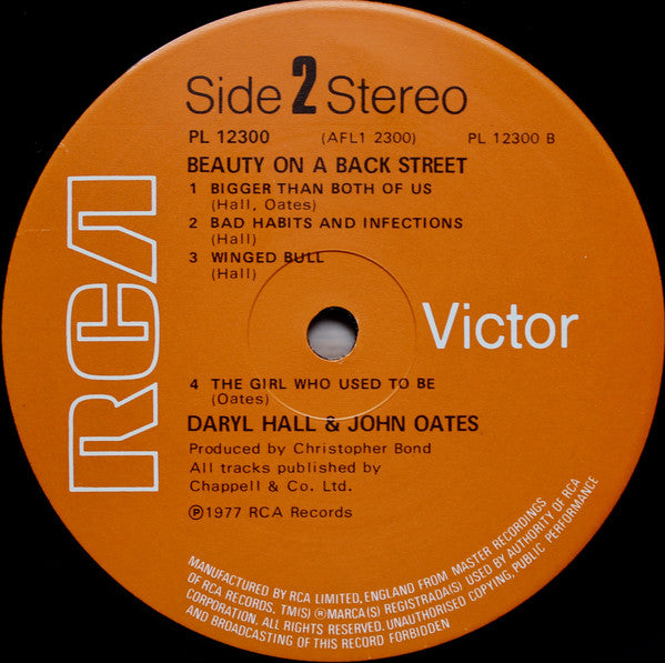 Daryl Hall And John Oates* : Beauty On A Back Street (LP, Album)