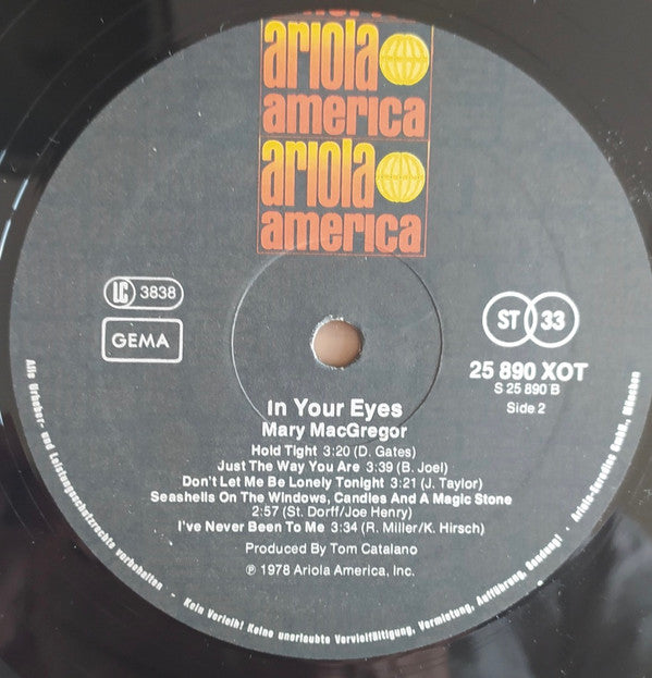 Mary MacGregor : In Your Eyes (LP, Album)