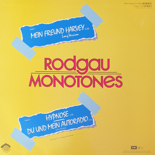 Rodgau Monotones : Mein Freund Harvey (12", Maxi)