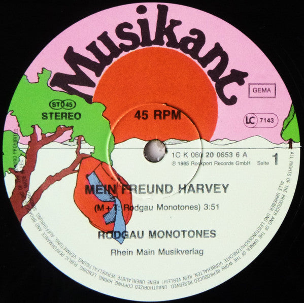 Rodgau Monotones : Mein Freund Harvey (12", Maxi)