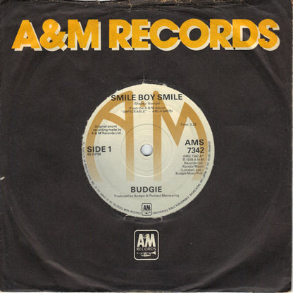 Budgie : Smile Boy Smile (7")