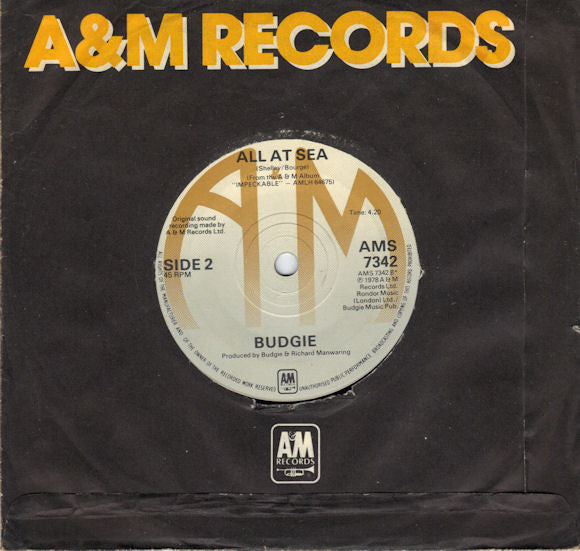 Budgie : Smile Boy Smile (7")