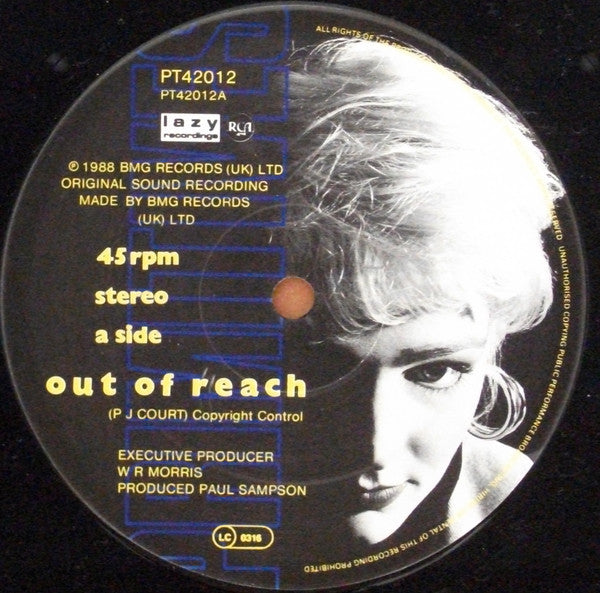 The Primitives : Out Of Reach (12", Ltd, Pos)