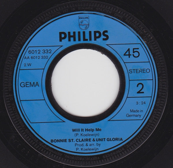 Bonnie St. Claire & Unit Gloria : Waikiki Man (7", Single)