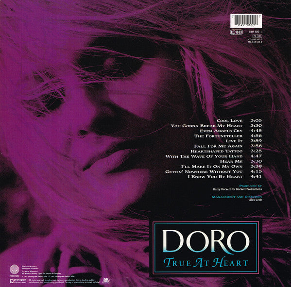 Doro : True At Heart (LP, Album)