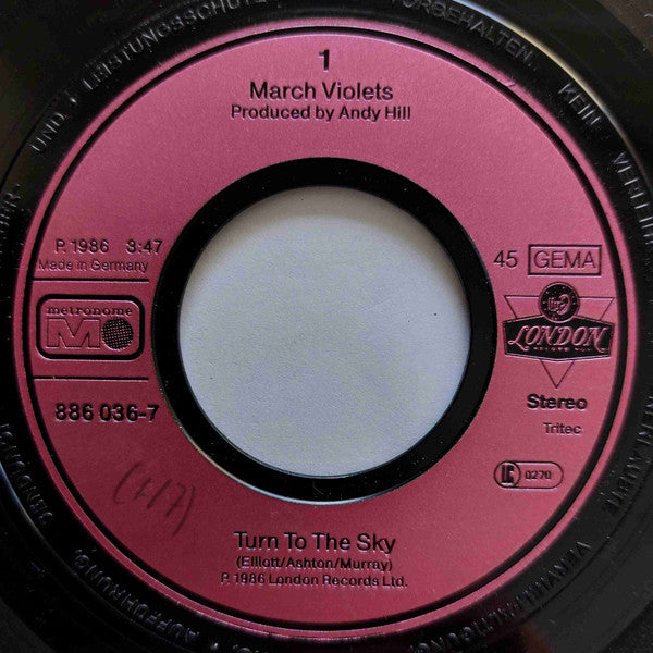 The March Violets : Turn To The Sky (7")