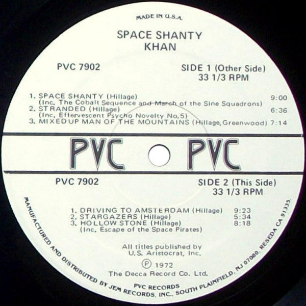 Khan (3) : Space Shanty (LP, Album, RE)