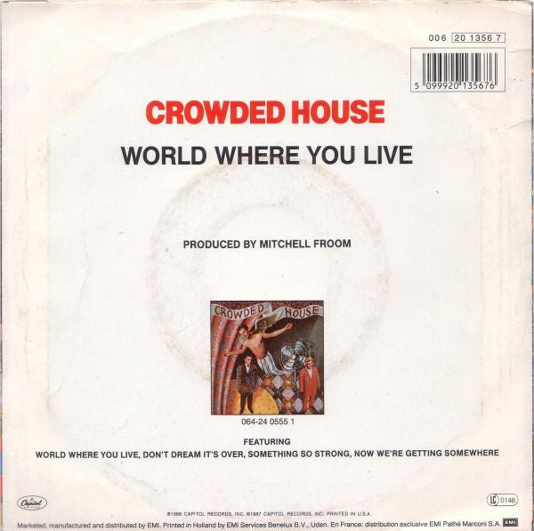 Crowded House : World Where You Live (7", Single)