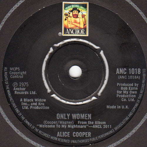 Alice Cooper (2) : Only Women (7", Single)