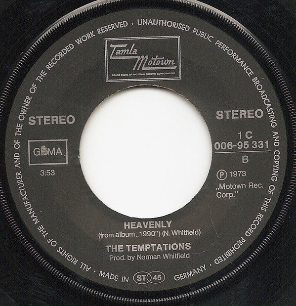 The Temptations : Zoom (7", Single)