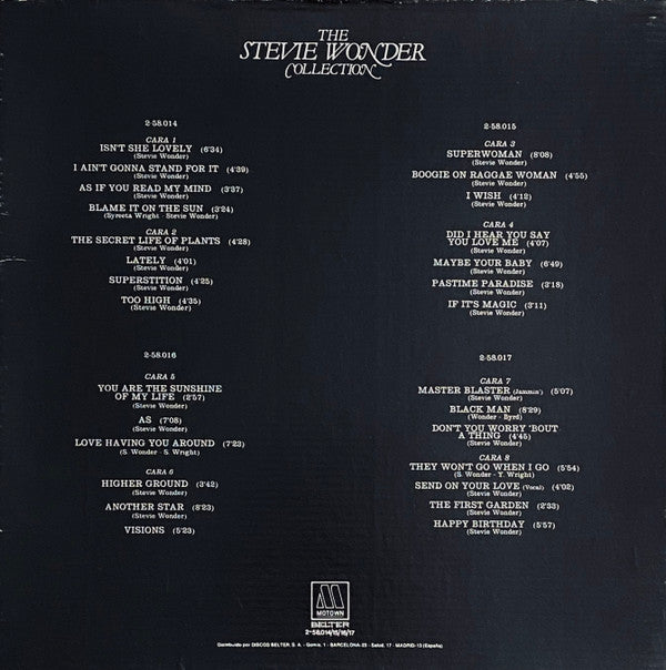Stevie Wonder : The Stevie Wonder Collection (Box, Comp + 4xLP, Comp)