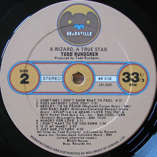 Todd Rundgren : A Wizard, A True Star (LP, Album)