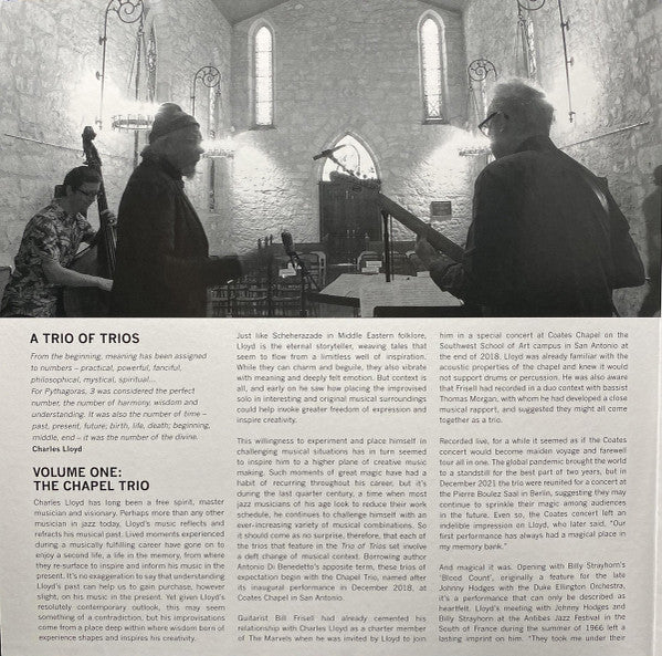 Charles Lloyd : Trio Of Trios (Box + LP, Album, Gat + LP, Album, Gat + LP, Album,)