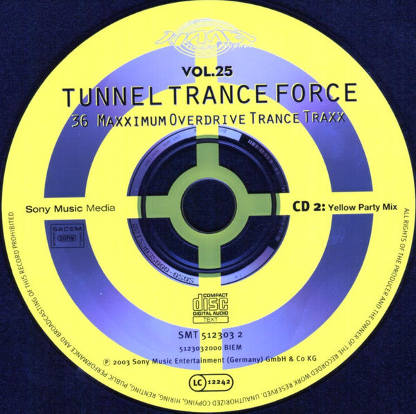 Various : Tunnel Trance Force Vol.25 (2xCD, Mixed)