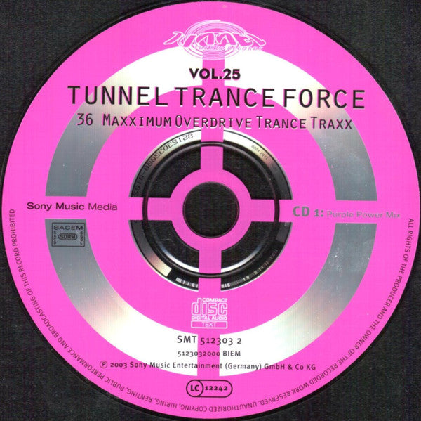 Various : Tunnel Trance Force Vol.25 (2xCD, Mixed)