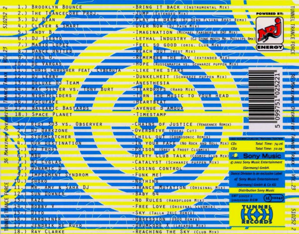 Various : Tunnel Trance Force Vol. 23 (2xCD, Comp, Mixed)