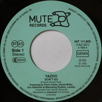 Yazoo : Don't Go (7", Single)