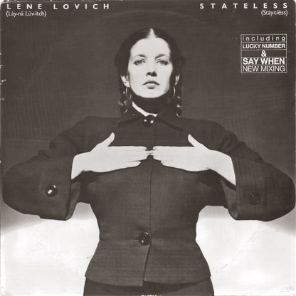 Lene Lovich : Stateless (LP, Album, RE, Rem)