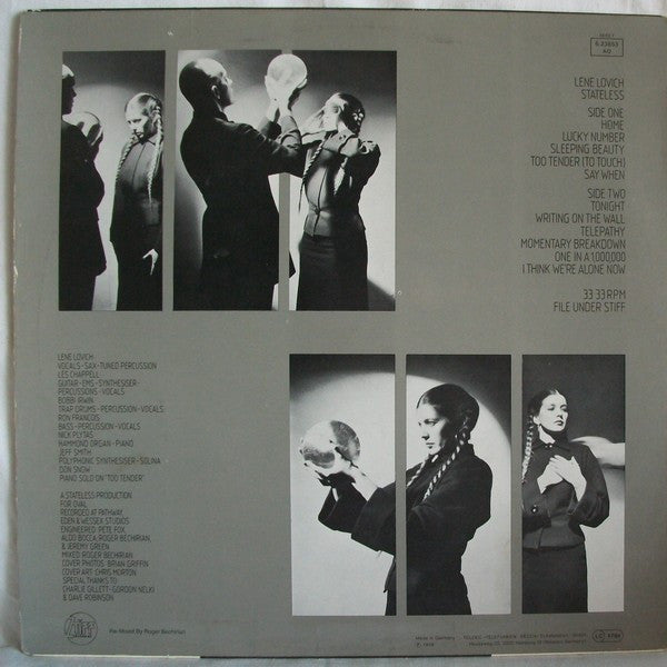 Lene Lovich : Stateless (LP, Album, RE, Rem)