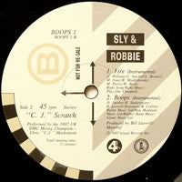 Sly & Robbie : Fire / Boops (Here To Go) (12", Promo)