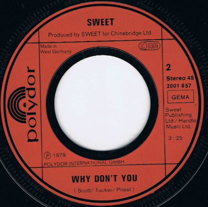 Sweet* : Call Me (7", Single)