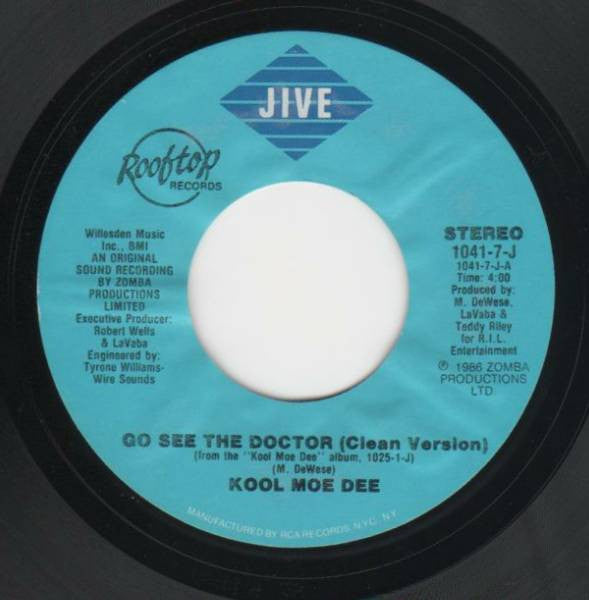 Kool Moe Dee : Go See The Doctor (7", Single)