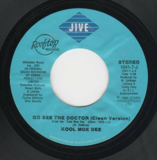 Kool Moe Dee : Go See The Doctor (7", Single)