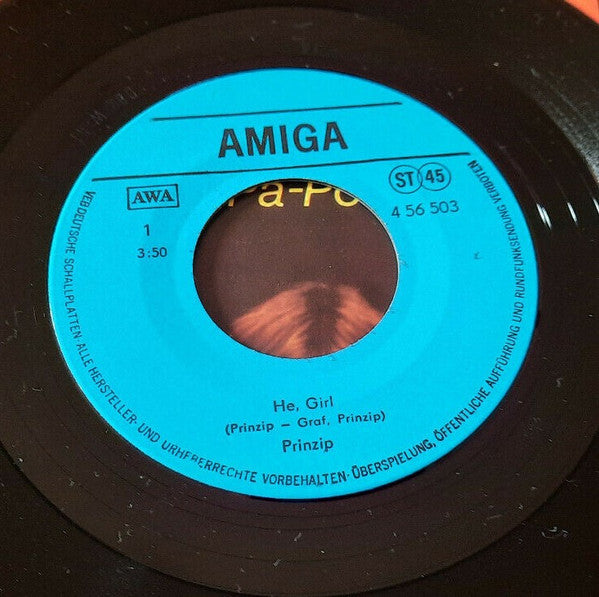 Prinzip : He, Girl / Pi-Pa-Po (7", Single)