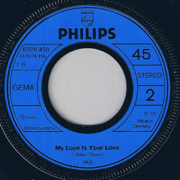 Mud : L' L' Lucy (7", Single)