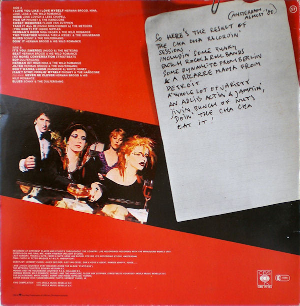 Herman Brood, Nina Hagen And Lene Lovich : Cha Cha (The Soundtrack) (LP, Album)