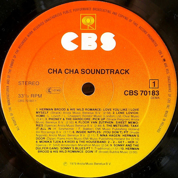 Herman Brood, Nina Hagen And Lene Lovich : Cha Cha (The Soundtrack) (LP, Album)