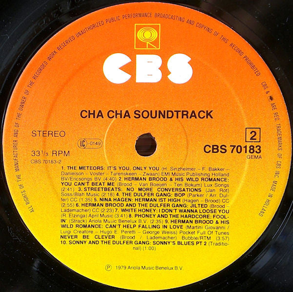Herman Brood, Nina Hagen And Lene Lovich : Cha Cha (The Soundtrack) (LP, Album)