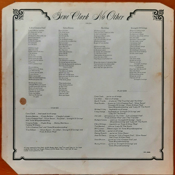 Gene Clark : No Other (LP, Album)
