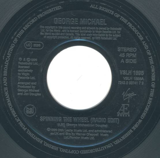 George Michael : Spinning The Wheel (7", Single, Jukebox)
