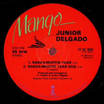 Junior Delgado : Ragga-Muffin Year (12")