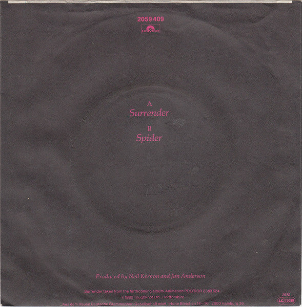 Jon Anderson : Surrender (7", Single)