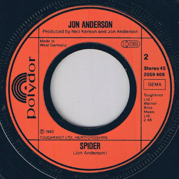Jon Anderson : Surrender (7", Single)
