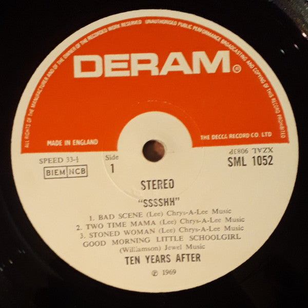 Ten Years After : Ssssh. (LP, Album, RE, Gat)