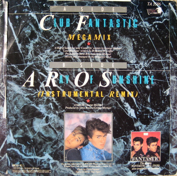 Wham! : Club Fantastic Megamix (12", Single)